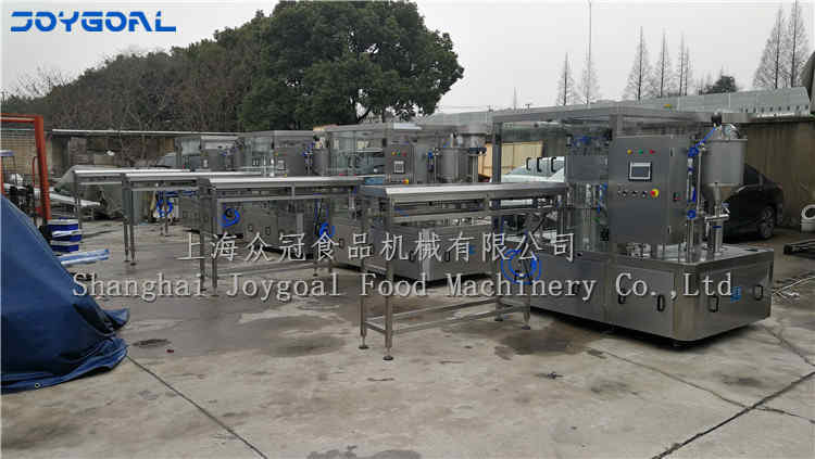 2019-1-12,four ZLD-4A automatic spout pouch filling capping machine